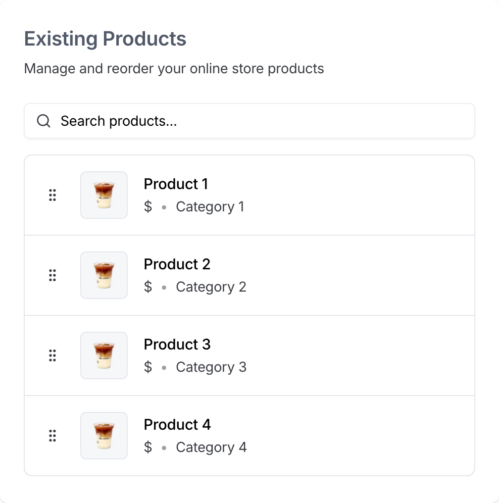 Existing Products